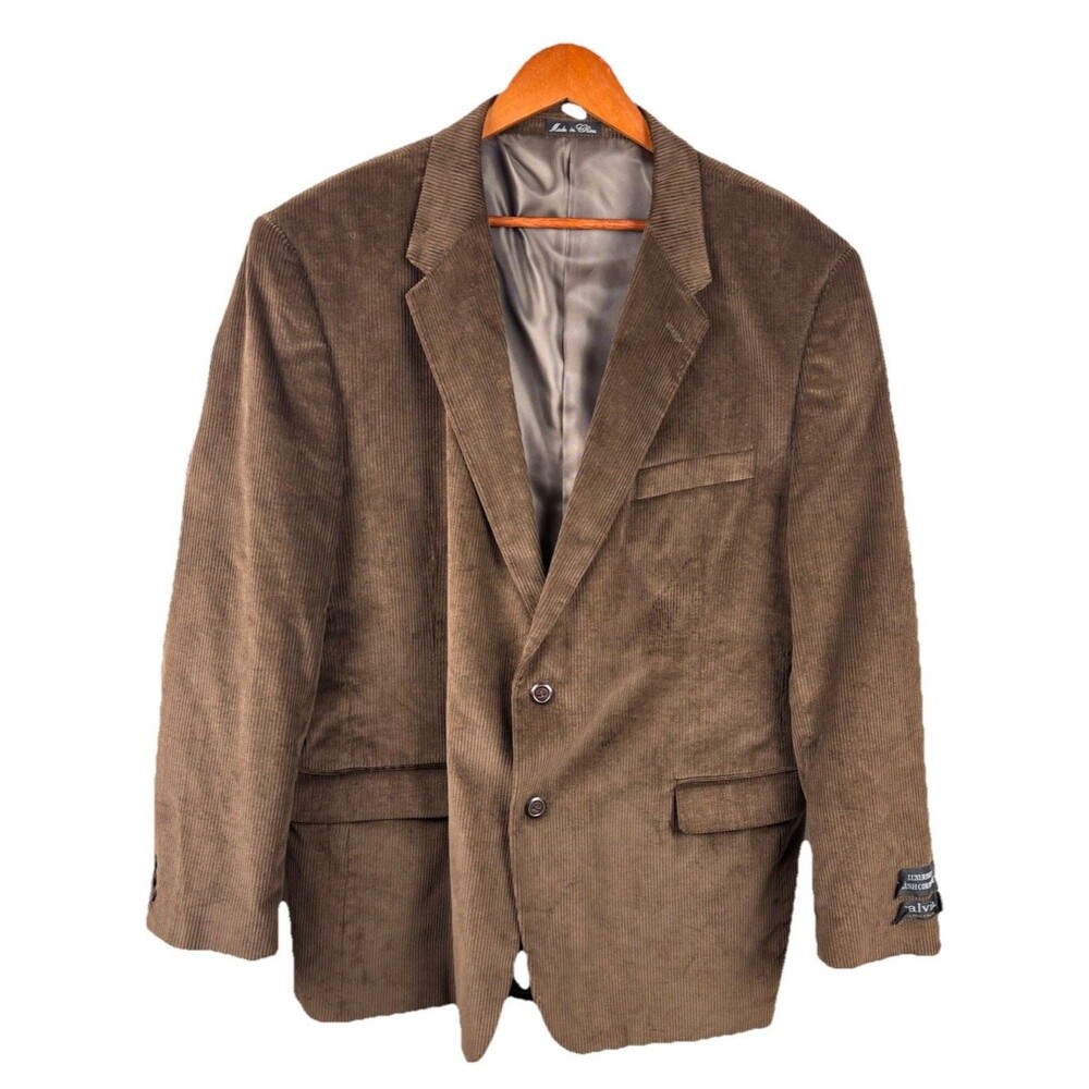 Calvin America Blazer Mens 48L Brown Corduroy Sport Coat Jacket NWT Vintage